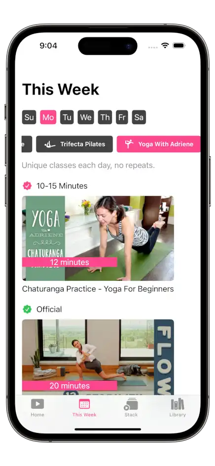 screenshot of This Week